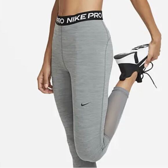 WOMEN'S NIKE PRO 365 HIGH RISE 7/8 LEGGINGS GRAY Sz S - Picture 1 of 7